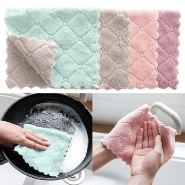 Combo 50 Khăn Lau Nhà Bếp Đa Năng 2 Mặt Siêu Thấm Hút Lau Tay, Bát Đĩa, Bàn Ghế, Tiện Lợi TKVA 208 Giá 15.000đ 3