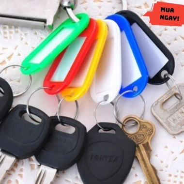 Combo 50 móc khóa đánh dấu và thẻ name tag ghi chú hành lý - Giá chỉ 19.000₫