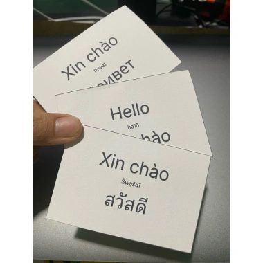 Combo 50 Thẻ Học Từ Vựng, Ghi Nhớ, Ghi Chú In Theo Yêu Cầu - Ép Plastic Giá 29.000 VNĐ 8
