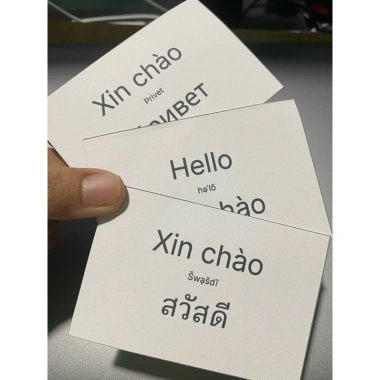 Combo 50 Thẻ Học Từ Vựng, Ghi Nhớ, Ghi Chú In Theo Yêu Cầu - Ép Plastic Giá 29.000 VNĐ 9