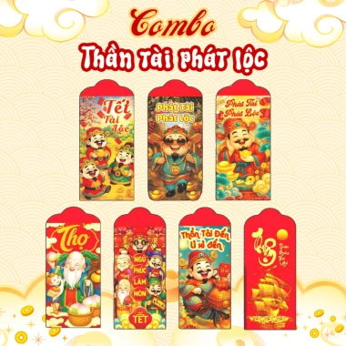 Combo 50/100 Bao Lì Xì Đẹp Tết Bính Ngọ 2.026 - Hot Trend, Lì Xì May Mắn, Mẫu Chúc Năm Mới - Nanastore