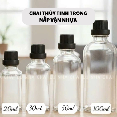 Combo 5/10 Chai GINGER SHOTS nắp vặn đen 5-100ml cao cấp, đựng nước ép Nhà Chai Lọ, giảm giá 25.500