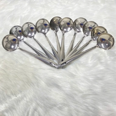 Combo 5c Vá múc canh & lẩu inox size 7 cán cách nhiệt, thiết kế nhỏ gọn cho gia đình và quán ăn - chỉ 59.000₫
