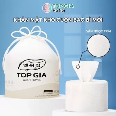 Combo 6 bịch Khăn mặt khô 1 lần Top Gia - Mềm mịn, siêu dai, an toàn da, chỉ 69.000₫ 3