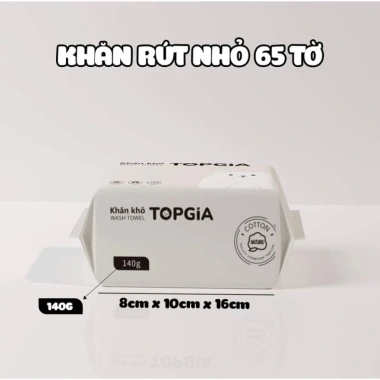 Combo 6 bịch Khăn mặt khô TopGia dùng 1 lần Siêu mềm mịn an toàn da chỉ 70.000đ