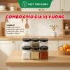 Combo 6 Hũ Đựng Gia Vị Vuông Tròn Lục Giác - Khắc Theo Yêu Cầu, Giá 240.000₫