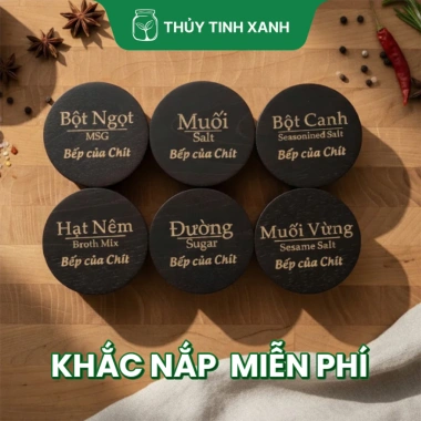 Combo 6 Hũ Đựng Gia Vị Vuông Tròn Lục Giác - Khắc Theo Yêu Cầu, Giá 240.000₫ 4 Combo 6 Hũ Đựng Gia Vị Vuông Tròn Lục Giác - Khắc Theo Yêu Cầu, Giá 240.000₫ 4
