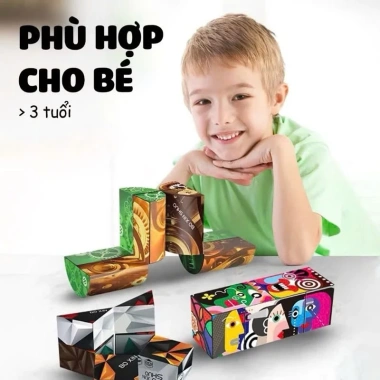 Combo 6 Khối Rubik Biến Thể 19.000đ - Trò Chơi Trí Tuệ Stress Khám Phá Sáng Tạo Bé
