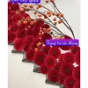 Combo 60 quạt giấy đỏ đô - Màu đỏ rực rỡ, giá ưu đãi 145.000đ, phù hợp tiệc cưới, sinh nhật 2