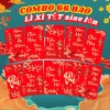 COMBO 66 Bao lì xì Tết 2.026 Bính Ngọ đỏ nhũ vàng - Giá sỉ cao cấp 98.750 VND