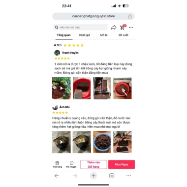 Combo 7 Viên Đất Trồng Cây Hữu Cơ Tặng 7 Quà - Đất Nén Xơ Dừa Giữ Ẩm, Sạch Sẽ, Tiện Lợi Giá 48.500₫ 8