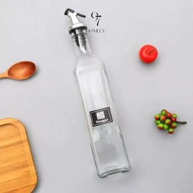 Combo 8 Chai Lọ Đựng Gia Vị Thủy Tinh 97HOMELY tặng Kệ và Thìa - Dầu Ăn, Nước Mắm, Muối, Bột Canh 7