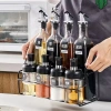 Combo 8 Chai Lọ Đựng Gia Vị Thủy Tinh 97HOMELY tặng Kệ và Thìa - Dầu Ăn, Nước Mắm, Muối, Bột Canh 8