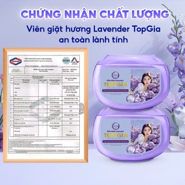 Combo 80 viên giặt xả TopGia: Thơm lâu hoa hồng, lavender, giặt sạch, tiết kiệm 2