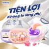 Combo 80 viên giặt xả TopGia: Thơm lâu hoa hồng, lavender, giặt sạch, tiết kiệm 5