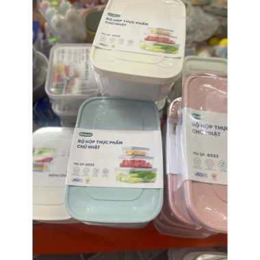 Combo 9 hộp thực phẩm chữ nhật Hokori - Hộp bảo quản đồ đông lạnh MAIHONGPHONG 40.000đ