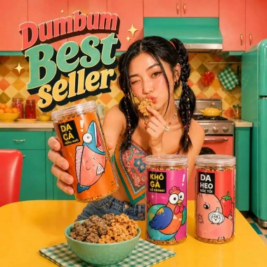 Combo ăn vặt bestseller DumBum ngon nhức nách kèm quà tặng - Giá giảm 44.5k (giá gốc 56.5k)