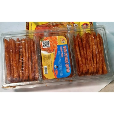 Combo ăn vặt tuổi thơ 3 hộp bánh bò Ngọc Quỳnh, xiên vừng, 3 ngăn vừng, quẩy - Giá chỉ 91.600 VND