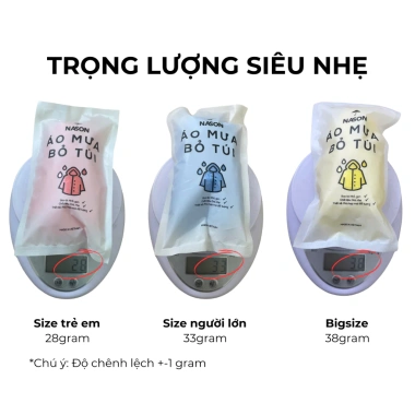Combo áo mưa bỏ túi Palermo, thiết kế mỏng nhẹ, chống thấm nước chỉ 56.000₫