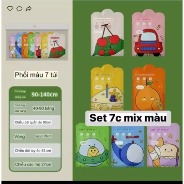 Combo áo mưa trẻ em dài dùng 1 lần, nhiều màu, gọn nhẹ, giá chỉ 17.000đ 4