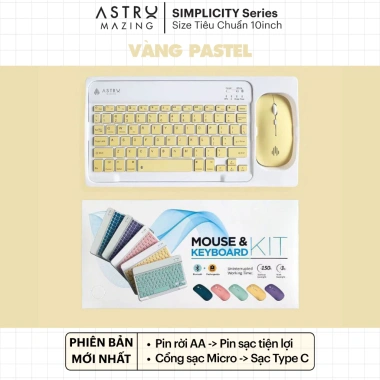 Combo AstroMazing Bluetooth không dây mini cho tablet - Chuột + Bàn phím - 95.000₫ 8