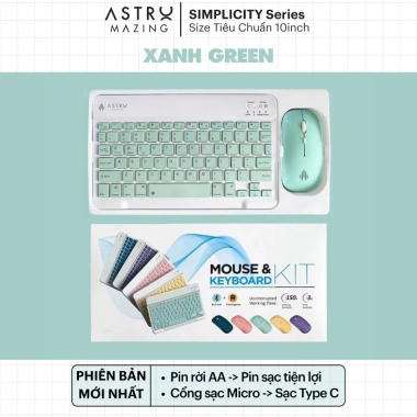 Combo AstroMazing Bluetooth không dây mini cho tablet - Chuột + Bàn phím - 95.000₫ 9