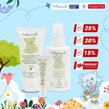 Combo Babycoccole 0M+ Chống Muỗi Côn Trùng Đốt An Toàn Cho Bé Sơ Sinh và Gia Đình, Giá Ưu Đãi 574.000 VND