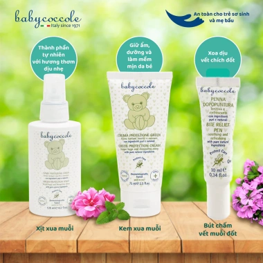 Combo Babycoccole 0M+ Chống Muỗi Côn Trùng Đốt An Toàn Cho Bé Sơ Sinh và Gia Đình, Giá Ưu Đãi 574.000 VND