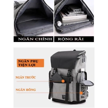 Combo Balo Du Lịch và Túi Đeo Chéo Nam Chất Vải Bền Bỉ - Đựng Laptop, Sách Vở, Quần Áo Đa Năng - Giá 60.496 VND