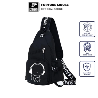 Combo Balo Fortune Mouse Laptop B188 + Túi Đeo Chéo Hàn Quốc 012 - Giá 289.000 VND 3