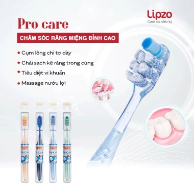 Combo Bàn Chải Lipzo ProCare - Tynex Lông Tơ Xoắn Kép, Sạch Sâu, Êm Dịu Nướu, Giá 60.000đ 2