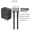 Combo Bộ sạc nhanh Basefast 20W/30W 2 Cổng + Dây dù siêu bền, tương thích iPhone 11‑14 Pro, Giá chỉ 205.000₫