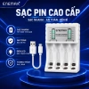 Combo Bộ Sạc Nhanh ENEMAX 1.5V Tự Ngắt +4 Pin AA 4.600mAh +4 Pin 2.600mAh - Pin Sạc Tái Dụng, Mic Karaoke 2