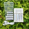 Combo Bộ Sạc Nhanh ENEMAX 1.5V Tự Ngắt +4 Pin AA 4.600mAh +4 Pin 2.600mAh - Pin Sạc Tái Dụng, Mic Karaoke 5