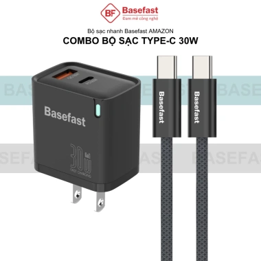 Combo bộ sạc nhanh Type C 30W Basefast công nghệ Gan an toàn cho Phone 15/16/17, Samsung, Xiaomi - Giá chỉ 260.000₫ 4 Combo bộ sạc nhanh Type C 30W Basefast công nghệ Gan an toàn cho Phone 15/16/17, Samsung, Xiaomi - Giá chỉ 260.000₫ 4