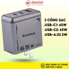 Combo bộ sạc nhanh Type‑C 65W Basefast PD65W + dây dù 100W cho iPhone, Samsung, máy tính bảng – Giá chỉ 555.000₫ 6