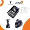 Combo Cà Vạt Nam 5 Món Họa Tiết Sọc Leo Hoang – Lụa, Khăn, Kẹp, Măng Sét, Hộp Quà Tặng Giá Ưu Đãi 249k 6