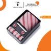 Combo Cà Vạt Nam 5 Món Họa Tiết Sọc Leo Hoang – Lụa, Khăn, Kẹp, Măng Sét, Hộp Quà Tặng Giá Ưu Đãi 249k 9