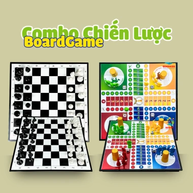 Combo Cờ Vua Nam Châm & Cờ Cá Ngựa 31x31cm - Board Game Giải Trí Gia Đình 179k 10