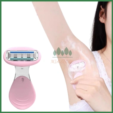 Combo dao cạo lông vùng kín, serum và gel, dùng cho bikini, râu, nách, tay chân - Giá 49.000đ