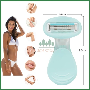 Combo dao cạo lông vùng kín, serum và gel, dùng cho bikini, râu, nách, tay chân - Giá 49.000đ