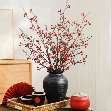Combo Đào Đông Rừng 90cm Cao Cấp – Decor Nhà Cửa, Trang Trí Tết, Tặng Dải Treo, Giá 250k