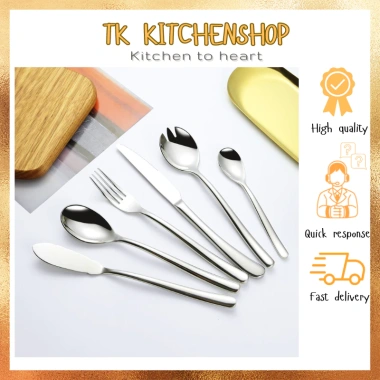 Combo dao thìa dĩa inox cán trơn Châu Âu - phục vụ nhà hàng 5 sao, 158.000đ 2