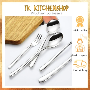 Combo dao thìa dĩa inox cán trơn Châu Âu - phục vụ nhà hàng 5 sao, 158.000đ 3