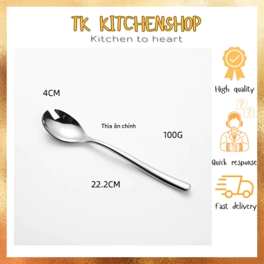 Combo dao thìa dĩa inox cán trơn Châu Âu - phục vụ nhà hàng 5 sao, 158.000đ 7