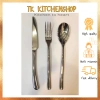 Combo dao thìa dĩa inox cán trơn Châu Âu - phục vụ nhà hàng 5 sao, 158.000đ 10