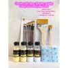 Combo Dát Vàng 500 Lá A Bản Chuyên Nghiệp + Keo 60ml & Phủ Bóng - Tiết Kiệm 5