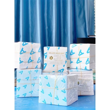 Combo Dát Vàng 500 Lá A Bản Chuyên Nghiệp + Keo 60ml & Phủ Bóng - Tiết Kiệm