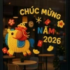 Combo Decal Dán Kính Trang Trí Tết 2.026 - Giá 159k, Trang Trí Quán Cafe, Văn Phòng, Trường Học 3