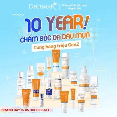 Combo Decumar Advanced: Gel ngừa mụn, Gel rửa mặt + Kem chống nắng cho da mụn - 315.000₫ 2